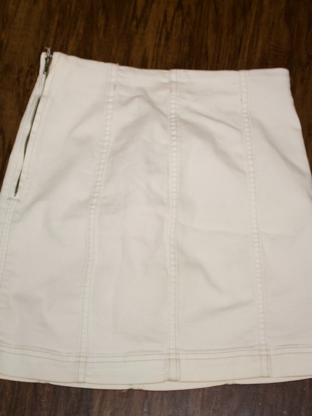 Free People White Mini Skirt (Size 4)